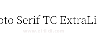 Noto Serif TC ExtraLight