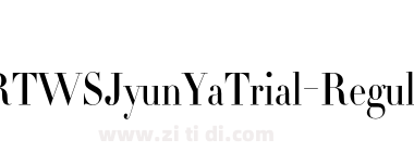 RTWSJyunYaTrial-Regular
