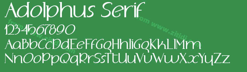 Adolphus Serif字体预览