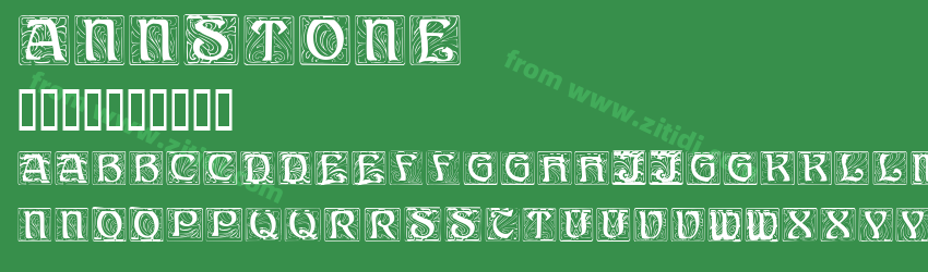 AnnStone字体预览
