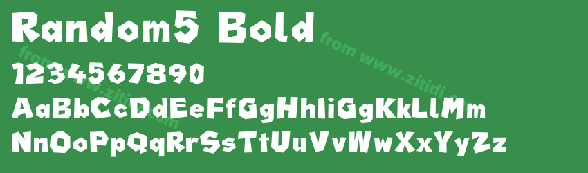 Random5-Bold字体预览