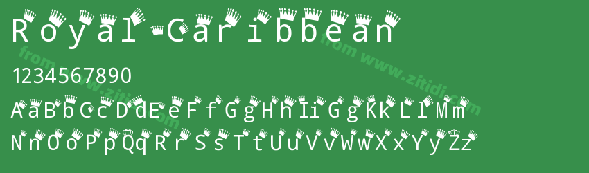 Royal-Caribbean字体预览