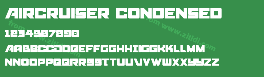 Aircruiser Condensed字体预览