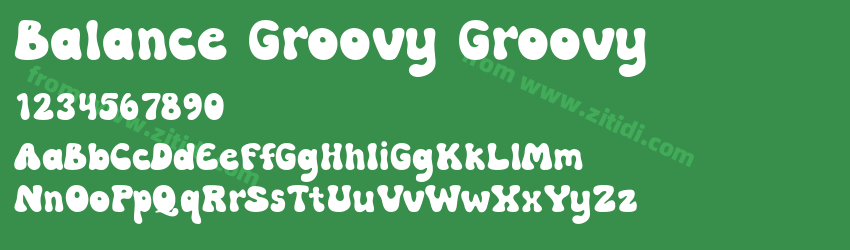 Balance Groovy Groovy字体预览