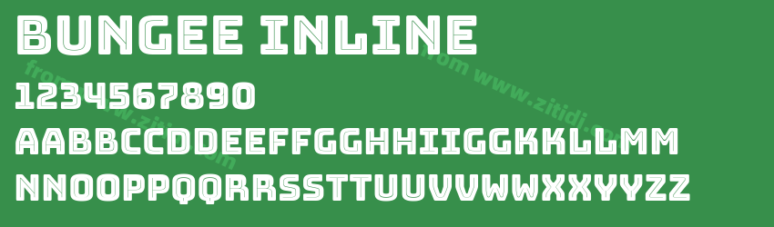Bungee Inline字体预览