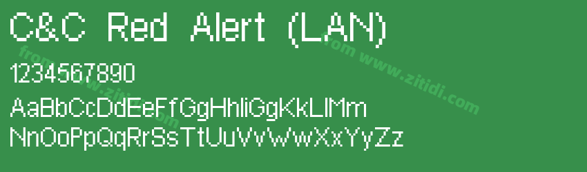 C&C Red Alert (LAN)字体预览