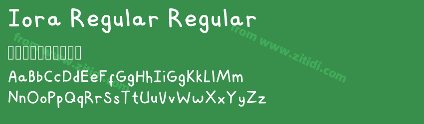 Iora Regular Regular字体预览