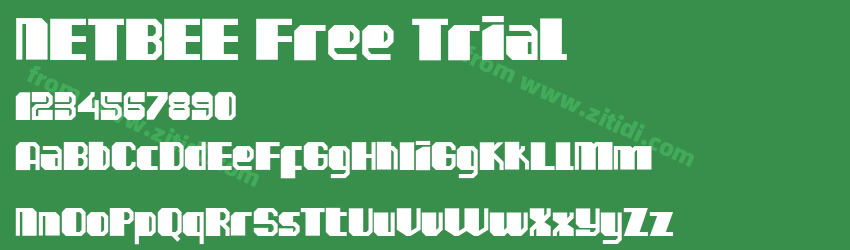 NETBEE Free Trial字体预览