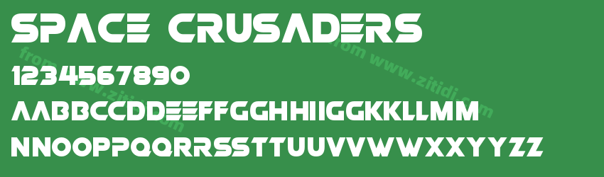 Space Crusaders字体预览