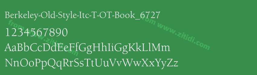 Berkeley-Old-Style-Itc-T-OT-Book_6727字体预览