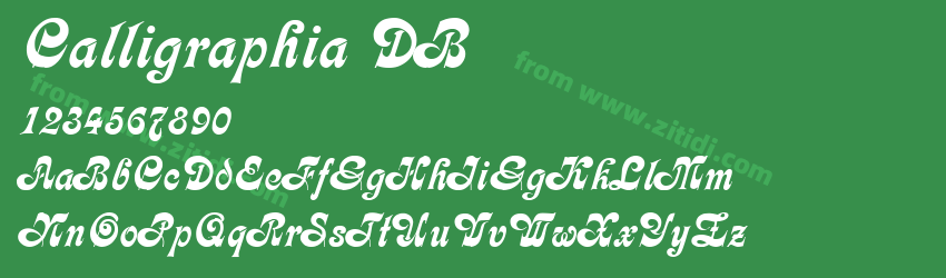 Calligraphia DB字体预览