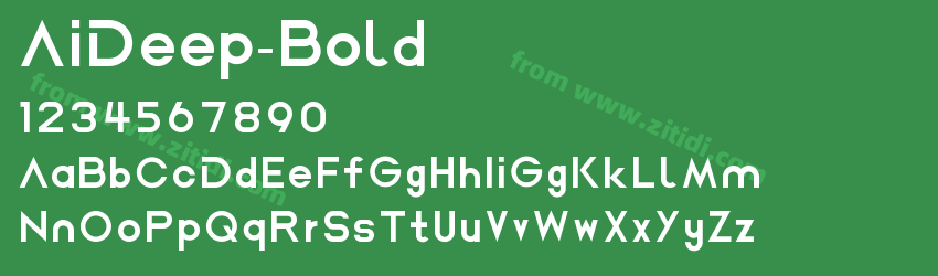 AiDeep-Bold字体预览