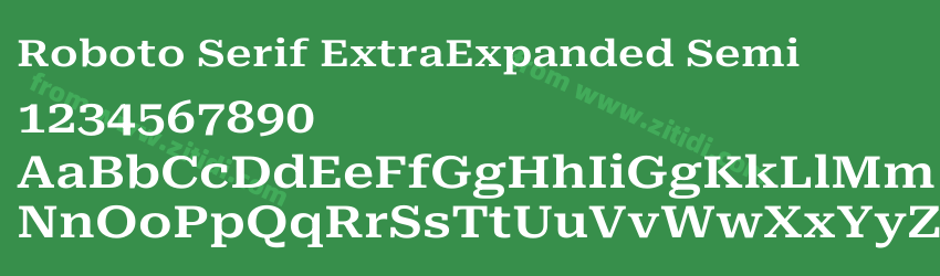 Roboto Serif ExtraExpanded Semi字体预览