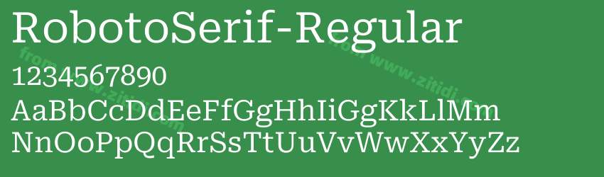 RobotoSerif-Regular字体预览
