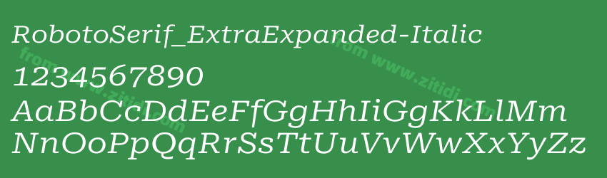 RobotoSerif_ExtraExpanded-Italic字体预览