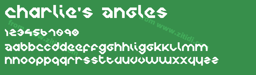Charlie's Angles字体预览