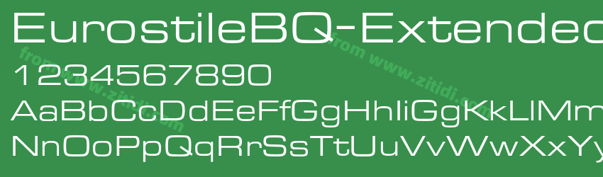 EurostileBQ-Extended字体预览