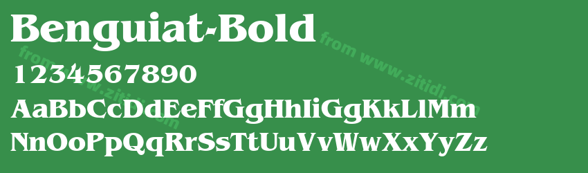 Benguiat-Bold字体预览