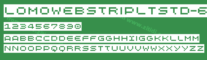 LomoWebStripLTStd-6字体预览