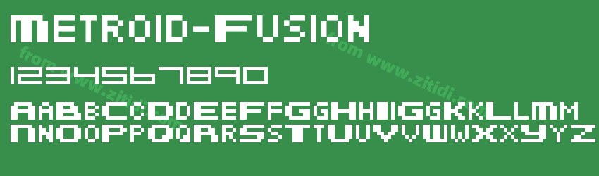 Metroid-Fusion字体预览