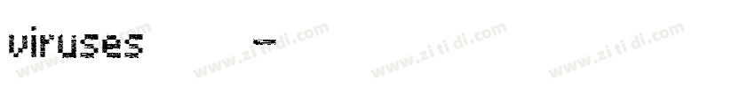 viruses圆体样式字体转换