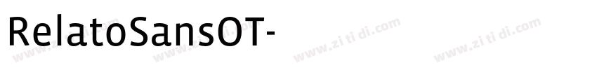 RelatoSansOT字体转换