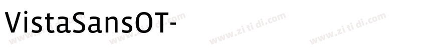 VistaSansOT字体转换