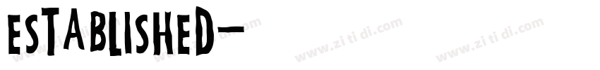 Established字体转换