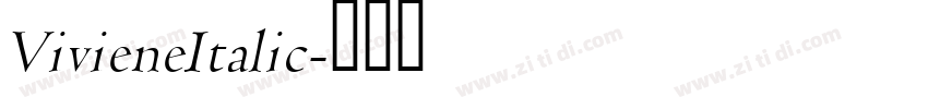 VivieneItalic字体转换