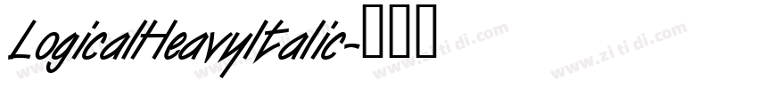 LogicalHeavyItalic字体转换