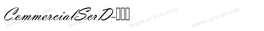 CommercialScrD字体转换