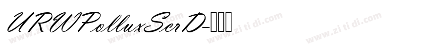 URWPolluxScrD字体转换