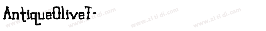 AntiqueOliveT字体转换