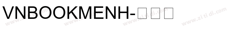 VNBookmenH字体转换