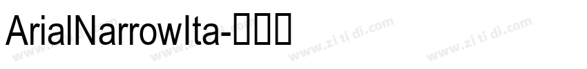 ArialNarrowIta字体转换