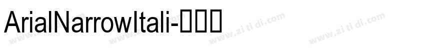 ArialNarrowItali字体转换
