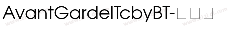 AvantGardelTcbyBT字体转换