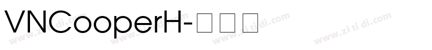 VNCooperH字体转换