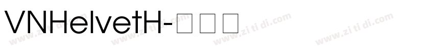 VNHelvetH字体转换