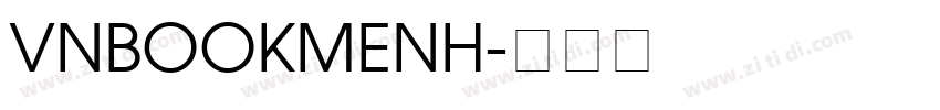 VNBookmenH字体转换