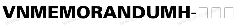 VnMemorandumH字体转换