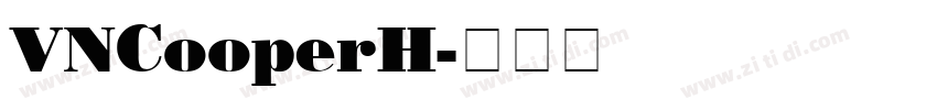VNCooperH字体转换