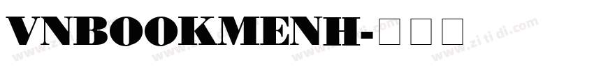 VNBookmenH字体转换