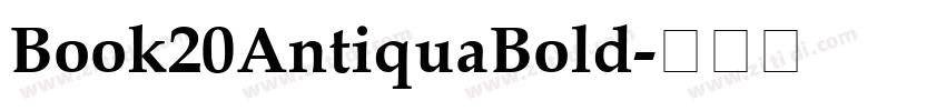 Book20AntiquaBold字体转换