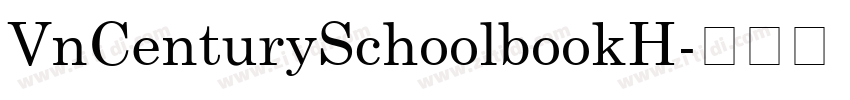 VnCenturySchoolbookH字体转换