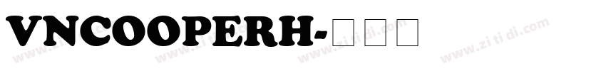 VNCooperH字体转换