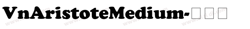 VnAristoteMedium字体转换