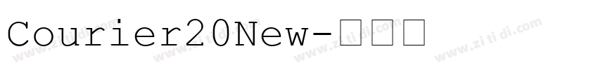 Courier20New字体转换