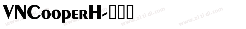 VNCooperH字体转换