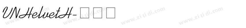 VNHelvetH字体转换